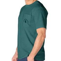 
                  CARHARTT Koszulka T-short Irvine Work Transformative Teal rozmiar S 107317-GO3MREG